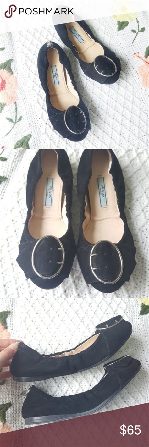 prada buckle ballet flat.